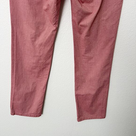 [Bonobos] Sim Straight Chino Pants Coral Red Flat Front Casual Men's Size 32x32 - Picture 8 of 10